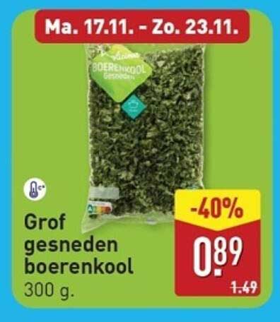 Grof gesneden boerenkool