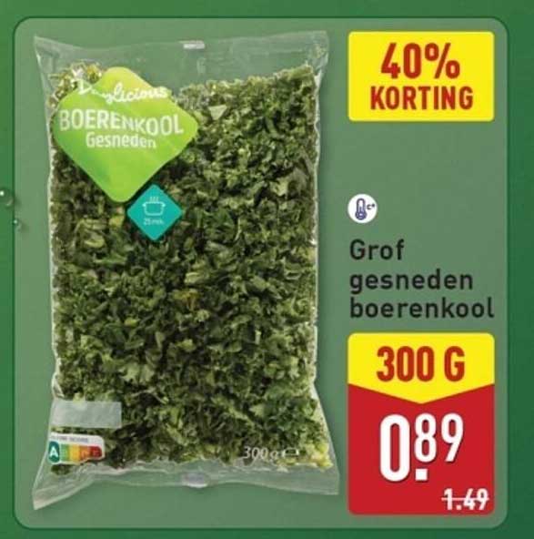 Grof gesneden boerenkool