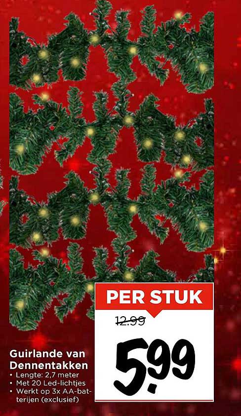 Guirlande van Dennentakken