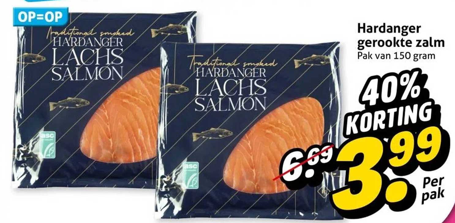 Hardanger gerookte zalm Pak van 150 gram