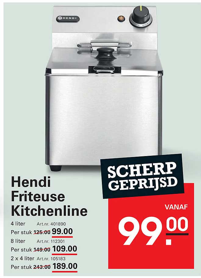 Hendi Friteuse Kitchenline