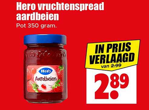 Hero vruchtenspread aardbeien