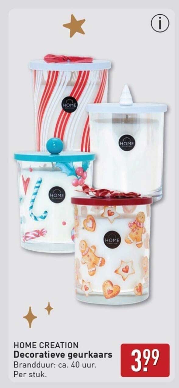 HOME CREATION Decoratieve geurkaars