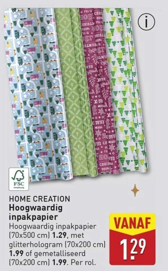 HOME CREATION Hoogwaardig inpakpapier