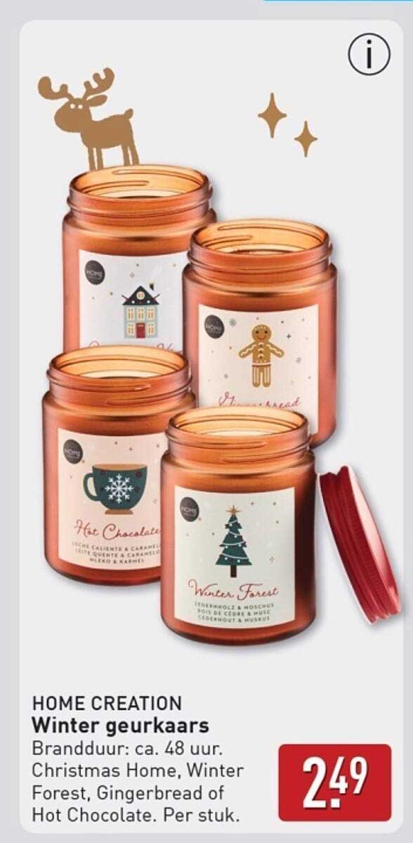 HOME CREATION Winter geurkaars