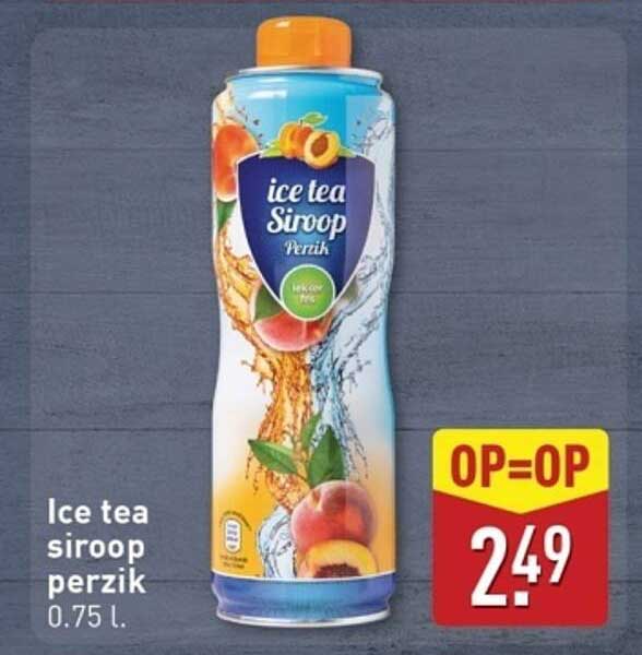 Ice tea siroop perzik 0.75 L