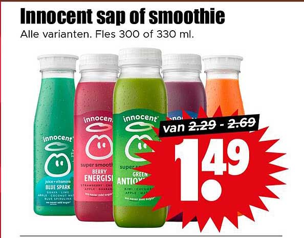 Innocent sap of smoothie