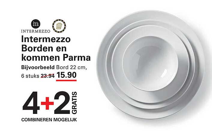 Intermezzo Borden en kommen Parma