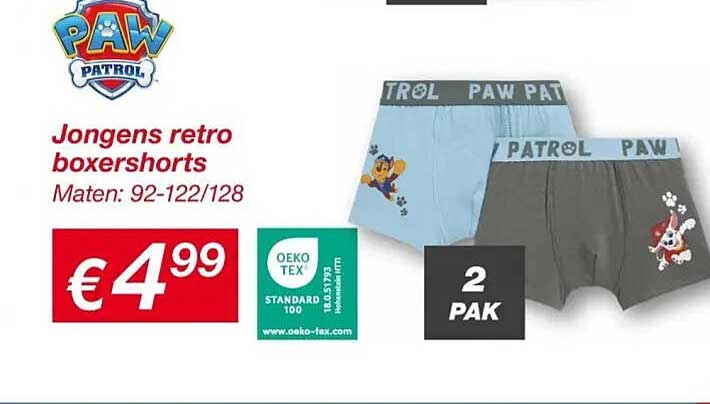 Jongens retro boxershorts