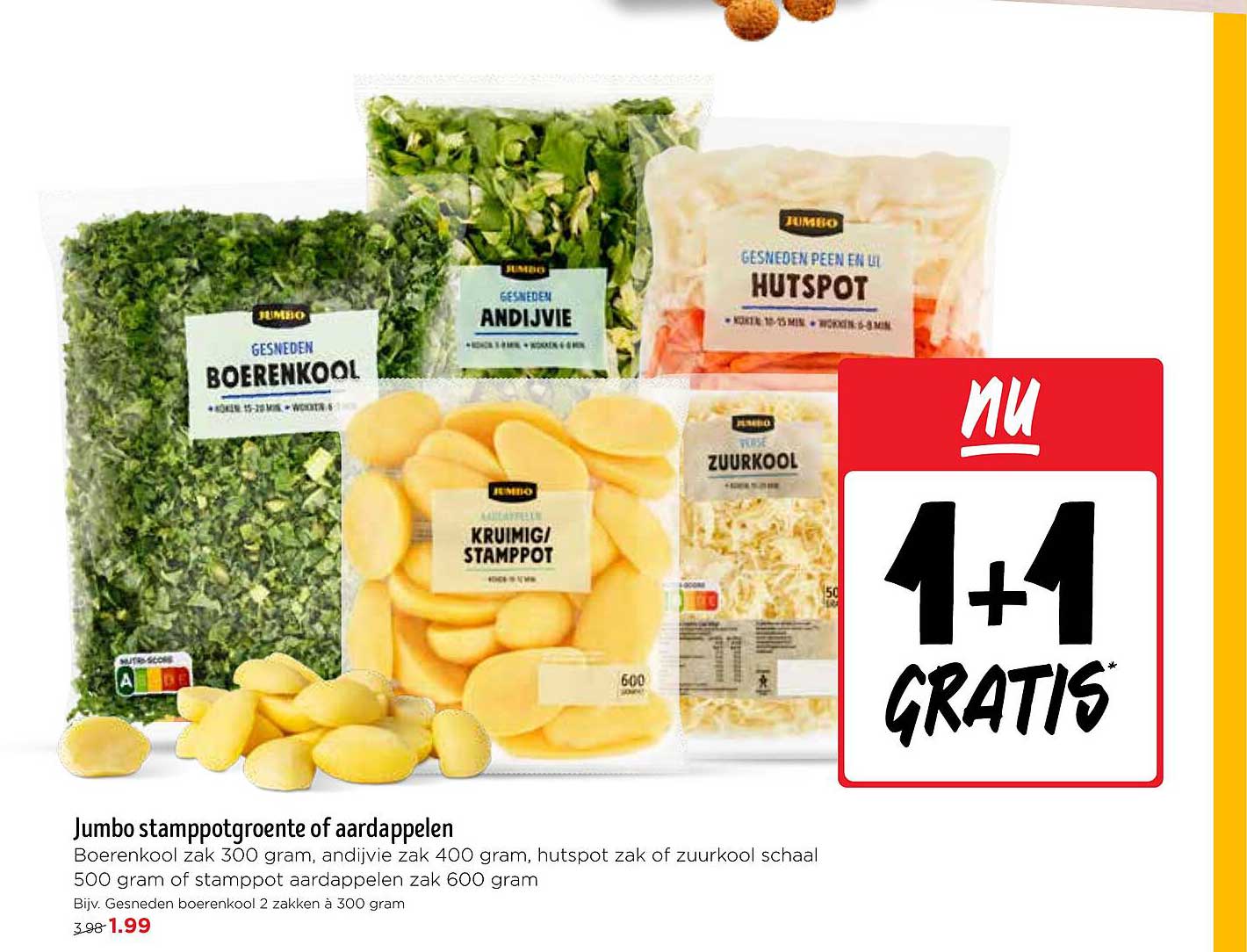 Jumbo stamppotgroente of aardappelen