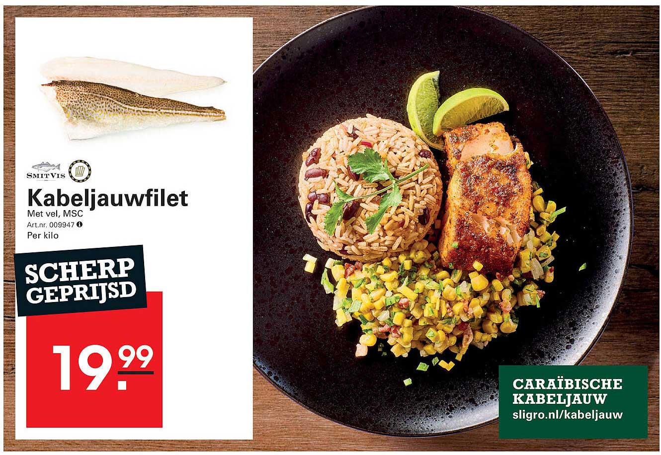 Kabeljauwfilet Met vel, MSC