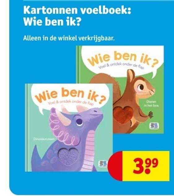 Kartonnen voelboek: Wie ben ik?