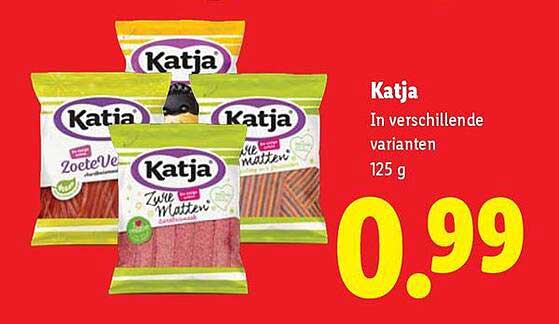 Katja in verschillende varianten 125 g