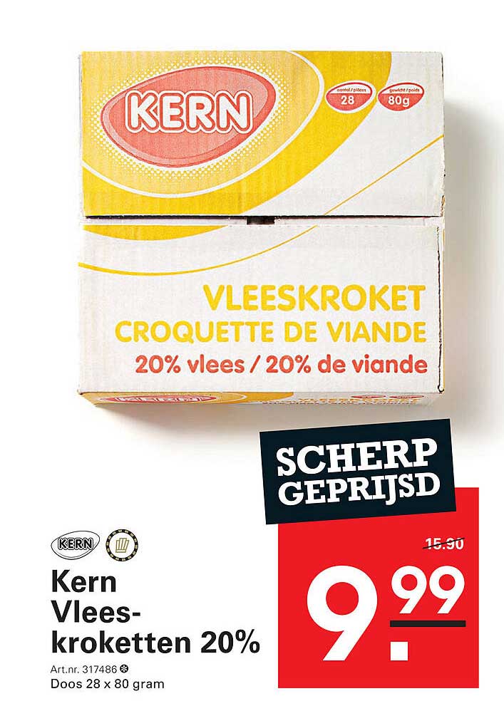 Kern Vleeskroketten 20%