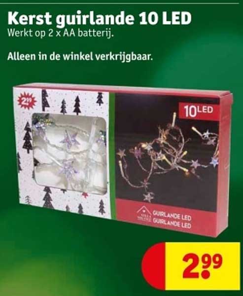 Kerst guirlande 10 LED