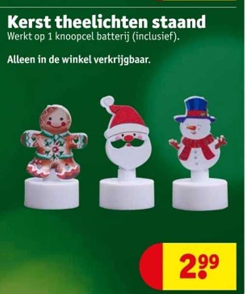 Kerst theelichten staand