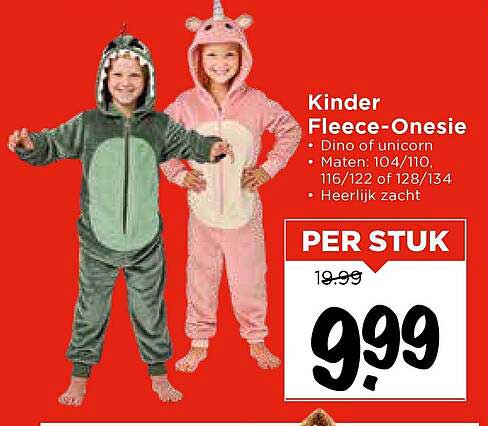 Kinder Fleece-Onesie