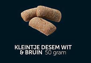 KLEINTJE DESEM WIT & BRUIN 50 gram