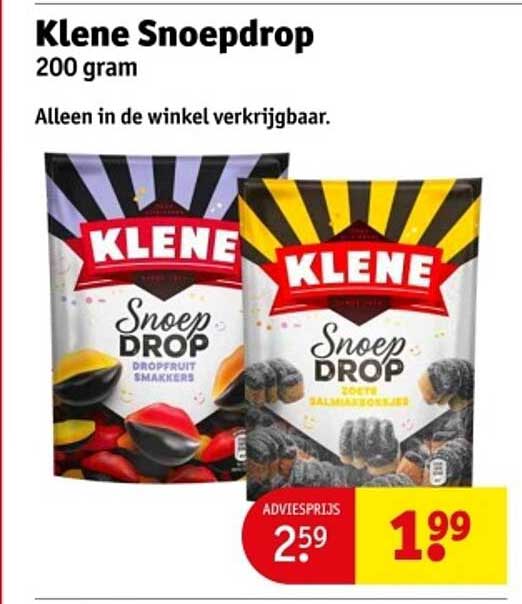 Klene Snoepdrop 200 gram