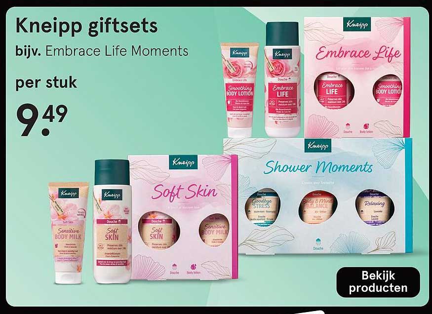 Kneipp giftsets bijv. Embrace Life Moments
