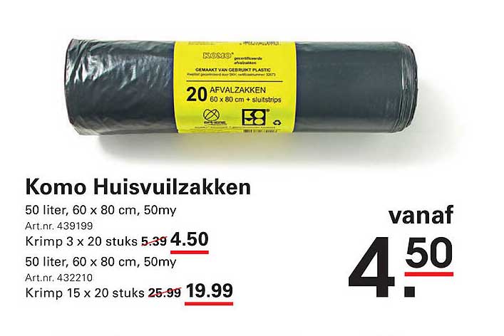 Komo Huisvuilzakken
