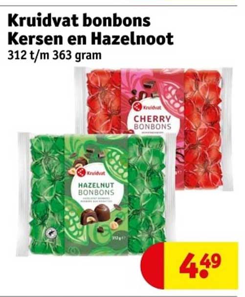 Kruidvat bonbons Kersen en Hazelnoot