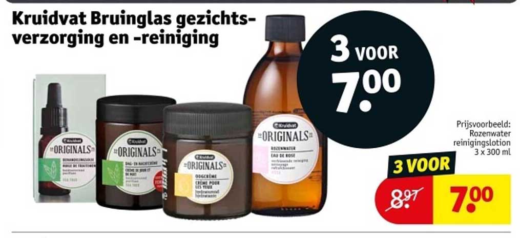 Kruidvat Bruinglas gezichtsverzorging en -reiniging