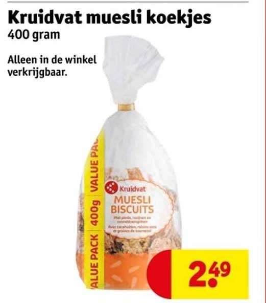 Kruidvat muesli koekjes 400 gram