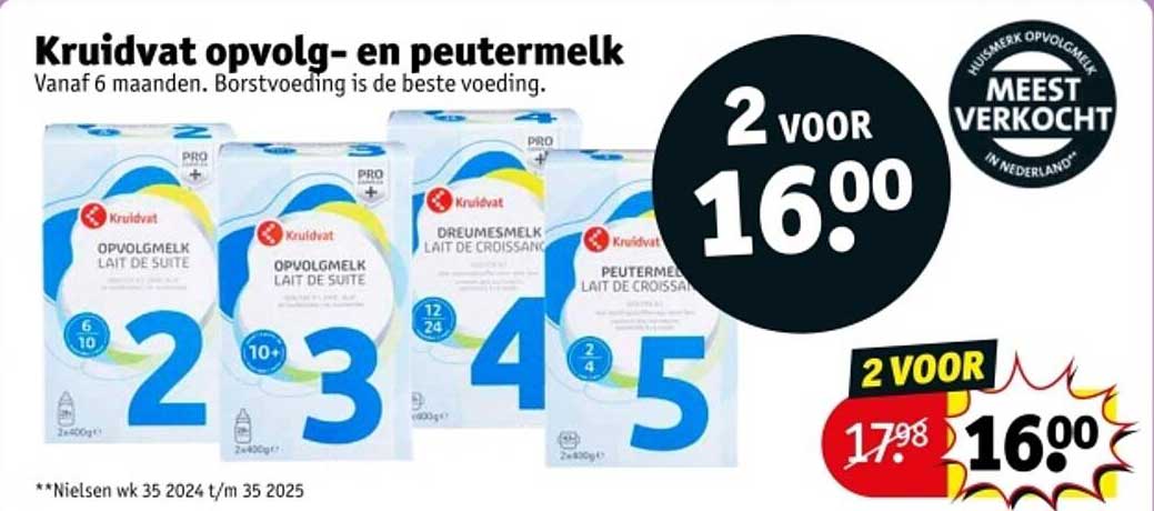 Kruidvat opvolg- en peutermelk
