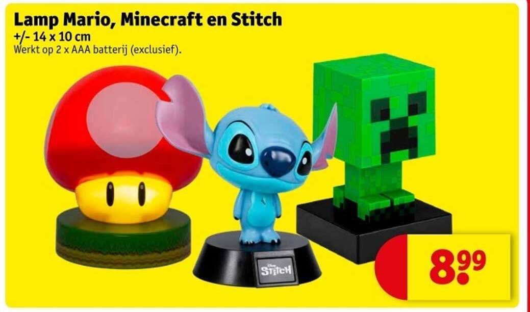 Lamp Mario, Minecraft en Stitch