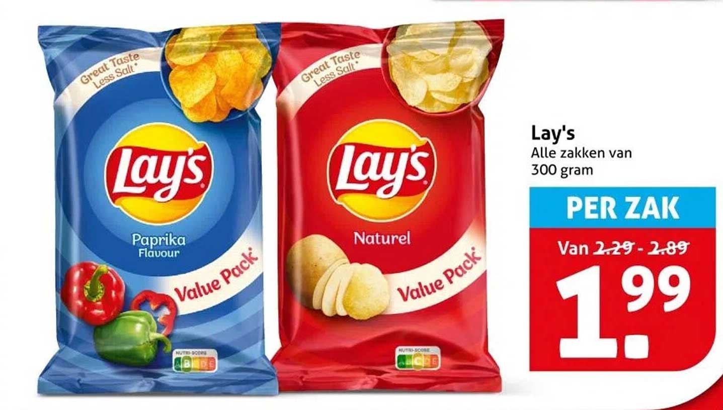 Lay's - Alle zakken van 300 gram