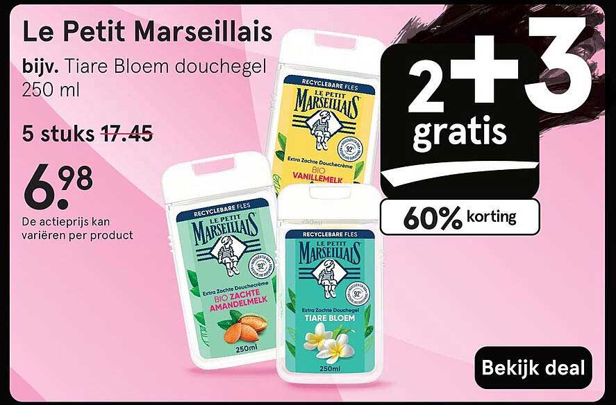 Le Petit Marseillais Tiare Bloem douchegel 250 ml