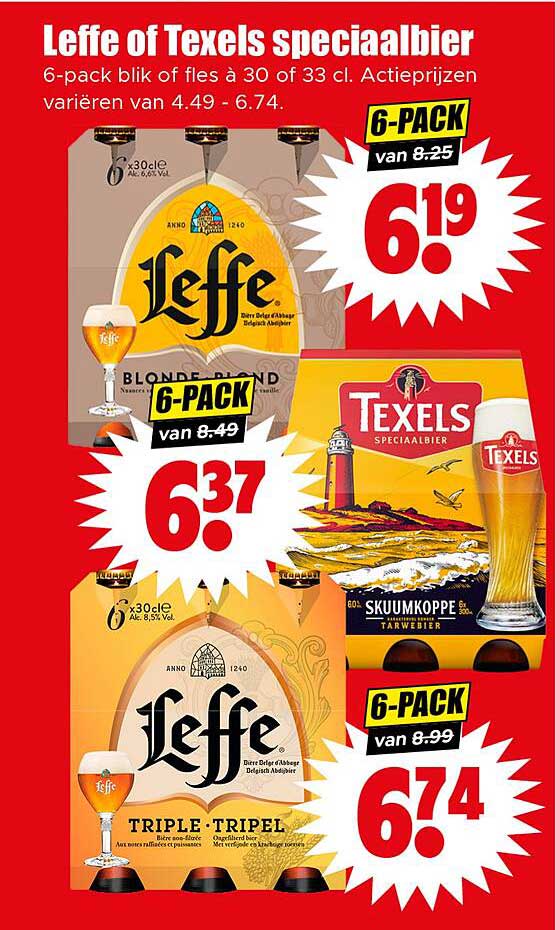 Leffe of Texels speciaalbier 6-pack