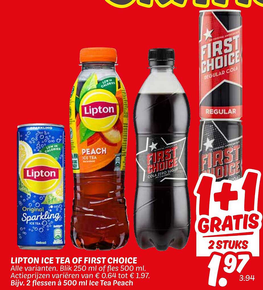 LIPTON ICE TEA OF FIRST CHOICE