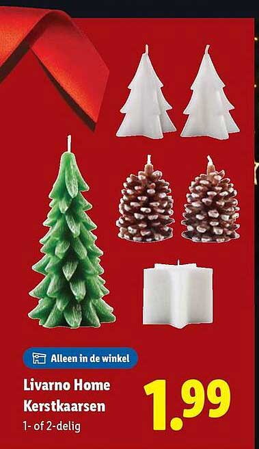 Livarno Home Kerstkaarsen 1- of 2-delig