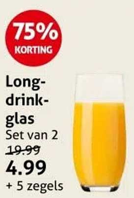 Longdrinkglas Set van 2
