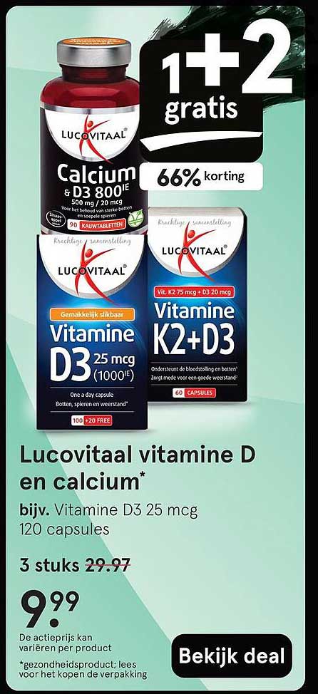 Lucovitaal vitamine D en calcium*