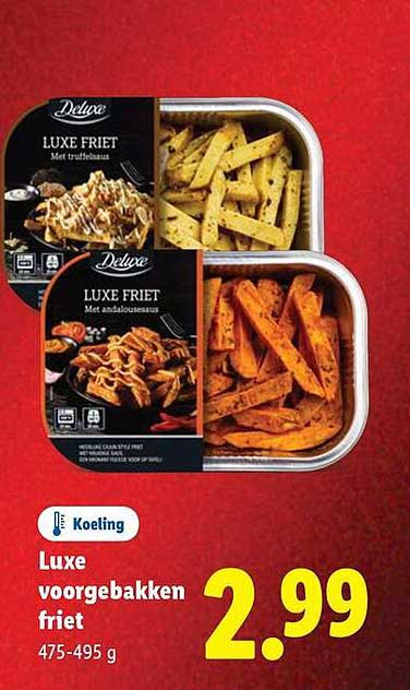 Luxe voorgebakken friet