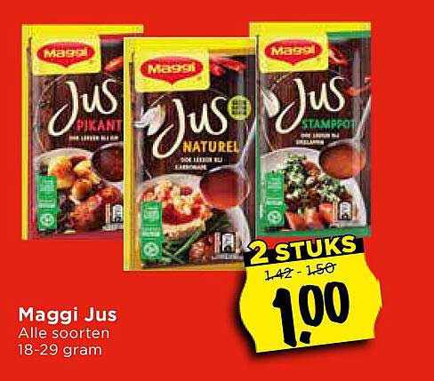Maggi Jus Alle soorten 18-29 gram