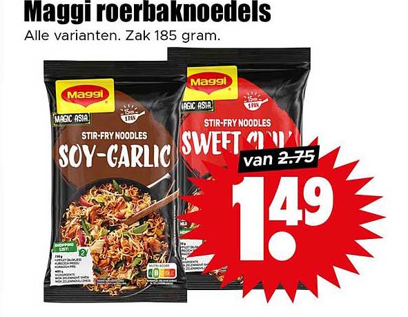 Maggi roerbaknoedels