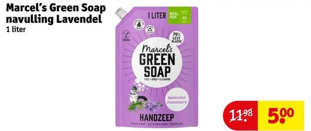 Marcel's Green Soap navulling Lavendel 1 liter