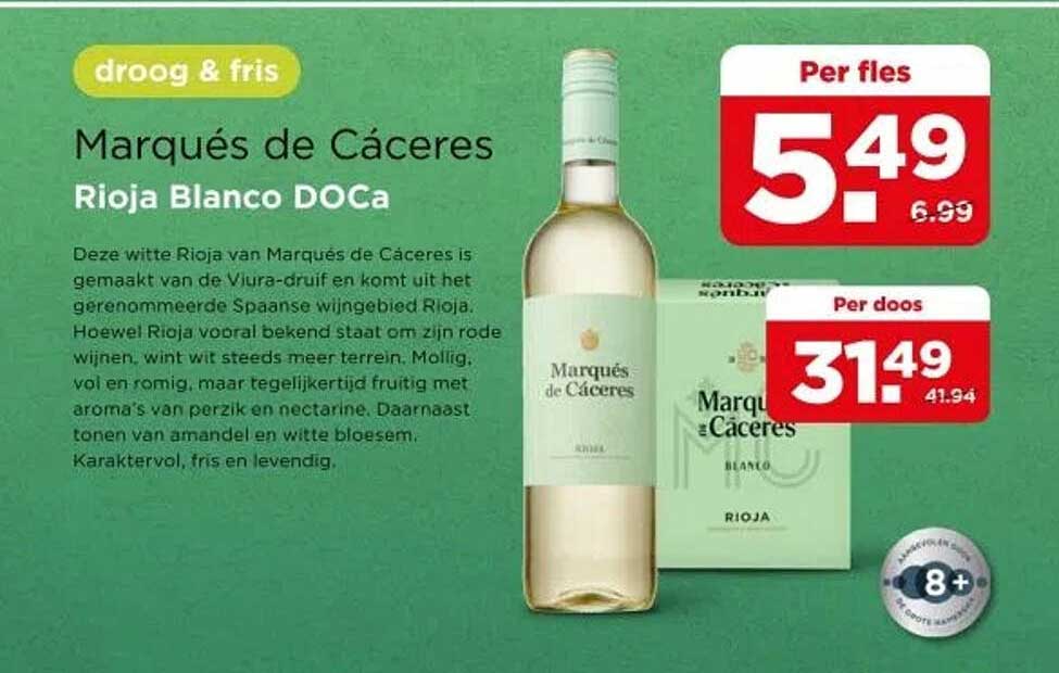 Marqués de Cáceres Rioja Blanco DOCa