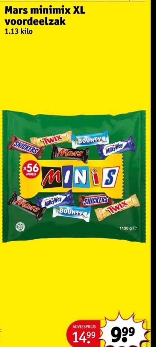 Mars minimix XL voordezak