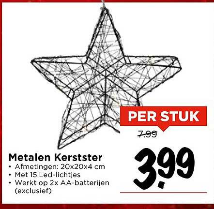Metalen Kerstster