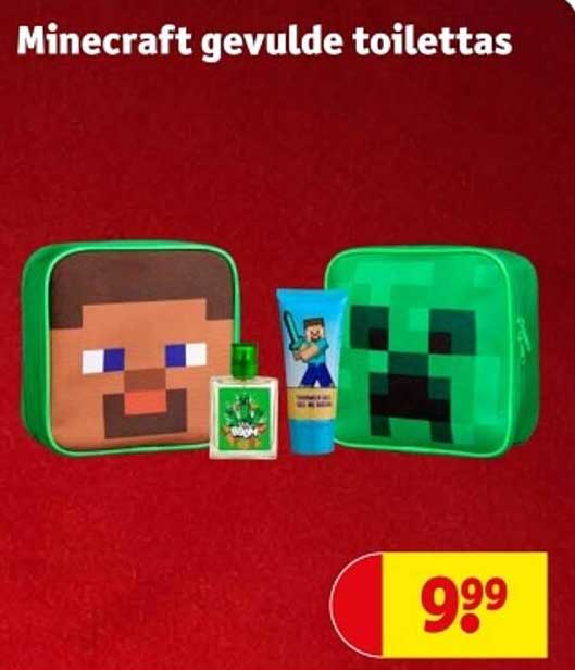 Minecraft gevulde toilettas