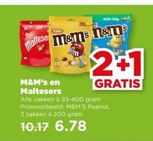 M&M's en Maltesers