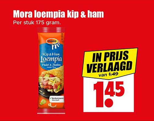 Mora loempia kip & ham