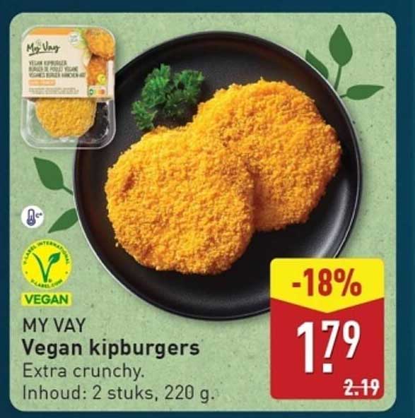 MY VAY Vegan kipburgers