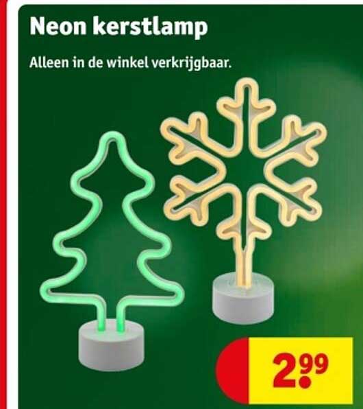 Neon kerstlamp