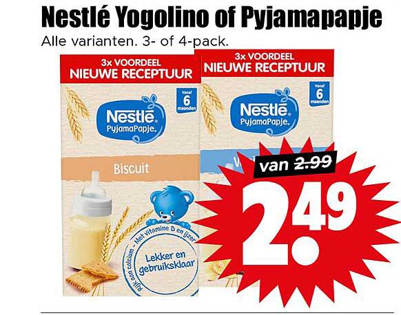 Nestlé Yogolino of Pyjamapapje